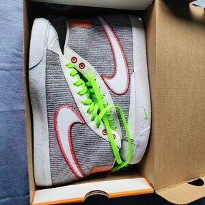 Nike Blazer Mid 77 Vintage Grey/White Sport Red